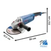 Amoladora Angular 9" 2500W 6500 rpm Bosch GWS 25-230 0601.8F4.0E0-000