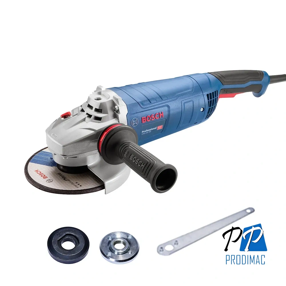 Amoladora Angular 7" 2800W 8500 rpm Bosch GWS 28-180 0601.8F5.0E0-000