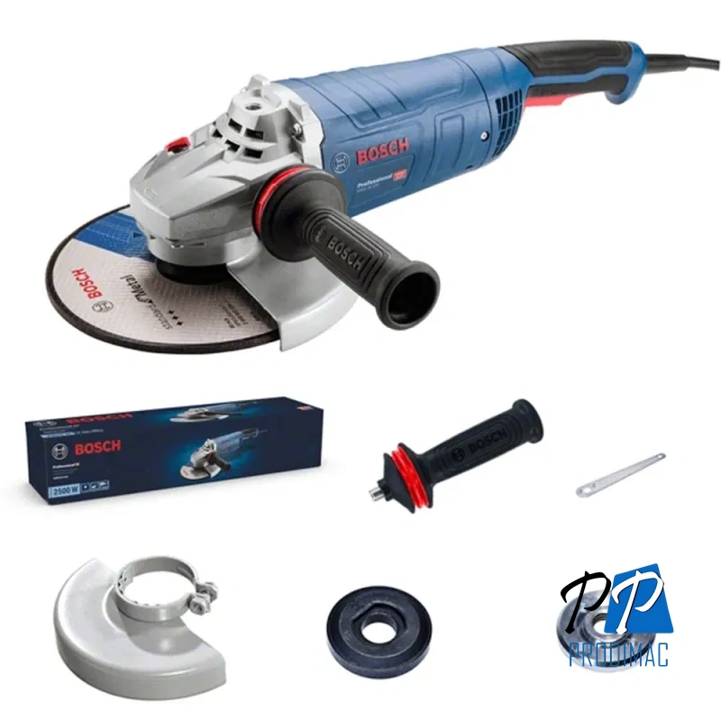 Amoladora Angular 7" 2500W 8500 rpm Bosch GWS 25-180 LVI 0601.8F7.1E0-000
