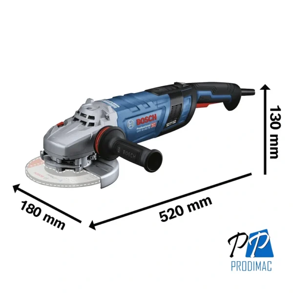 Amoladora Angular 7" 2800W Brushless Bosch GWS 30-180 PB 0601.8G0.1E0-000