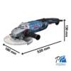 Amoladora Angular 9" 2800W Brushless 6500 rpm Bosch GWS 30-230 PB 0601.8G1.1E0-000