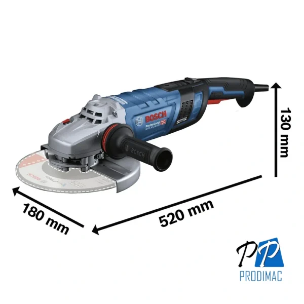Amoladora Angular 9" 2800W Brushless 6500 rpm Bosch GWS 30-230 PB 0601.8G1.1E0-000