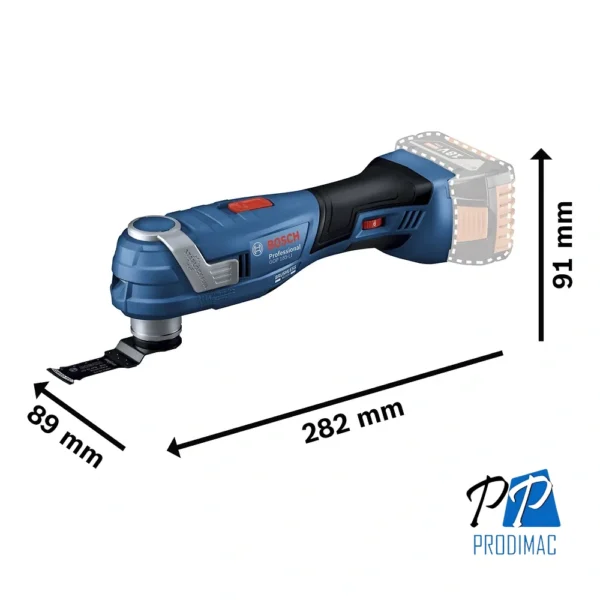 Multicortadora Inalámbrica GOP 185-LI con Hoja de Sierra de Inmersión Starlock Plus BIM PAIZ 32 APB 0601.8G2.0D0-000