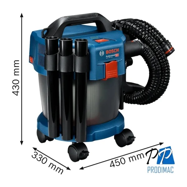 Aspirador de Polvo 18V Baretool (Sin Baterías / Sin Cargador) Bosch GAS 18V-10 L 0601.9C6.300-000