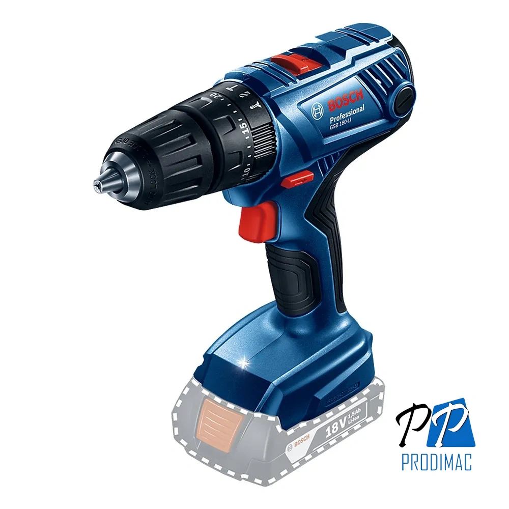 Taladro Percutor 1/2" 18V Baretool Bosch GSB 180-LI 0601.9F8.3E3-000