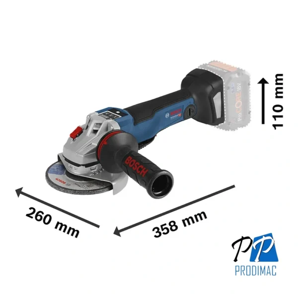 0601.9G3.F0B-000-3.webp Amoladora Angular 5" 18V ProCore Brushless Baretool Bosch GWS 18V-10 PSC 0601.9G3.F0B-000