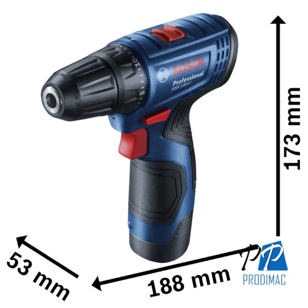 Taladro Atornillador 3/8" 12V 30Nm Inc 1 Bat + Carg Bosch GSR 120-LI 0601.9G8.0E1-000