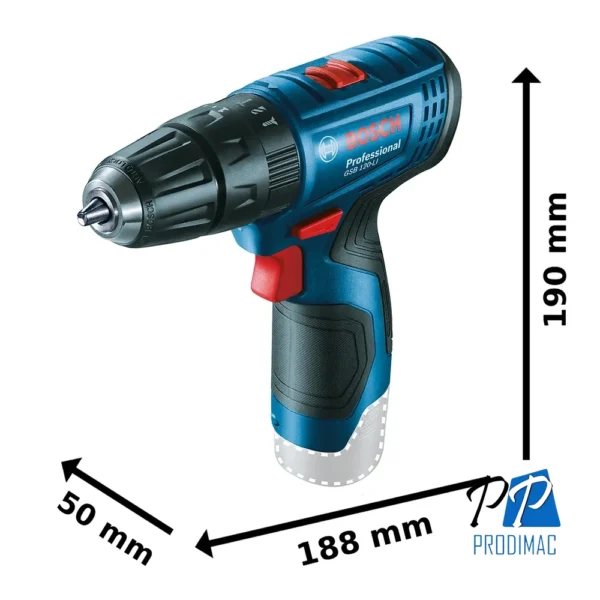 Taladro Percutor 3/8" 12V 30Nm Baretool Bosch GSB 120-LI 0601.9G8.1E4-000