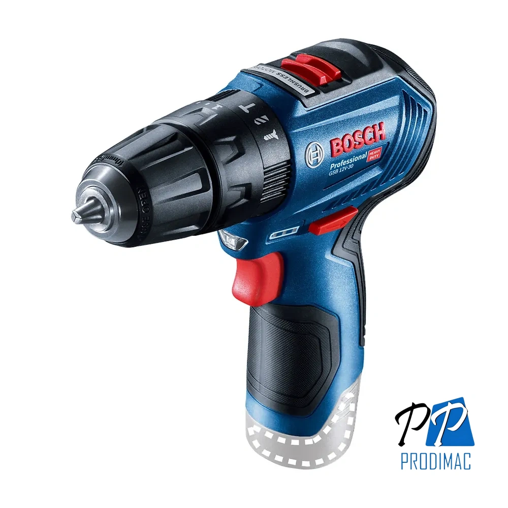 Taladro Percutor 3/8" 12V Brushless 30Nm Baretool Bosch GSB 12V-30 0601.9G9.102-000