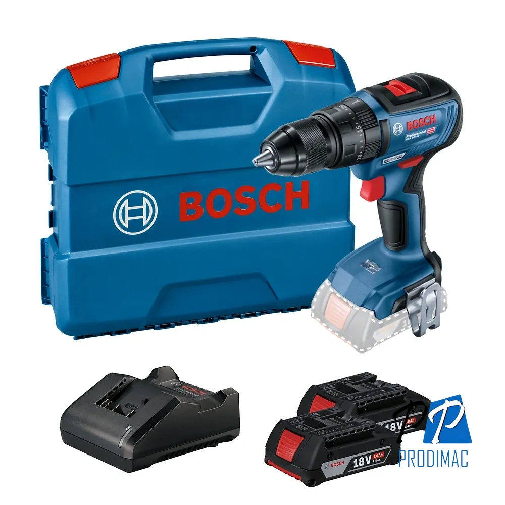 Taladro Percutor 1/2" 18V Brushless 2 Bat + Carg Bosch GSB 18V-50 0601.9H5.1E0-000