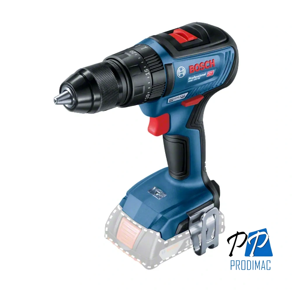 Taladro Percutor 1/2" 18V Brushless 50Nm Baretool Bosch GSB 18V-50 0601.9H5.1E2-000
