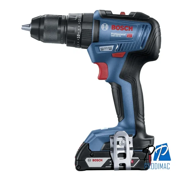 Taladro Atornillador Percutor 1/2" 18V Brushless Inc 1 Bat y Carg Bosch GSB 18V-50 0601.9H5.1E4-000