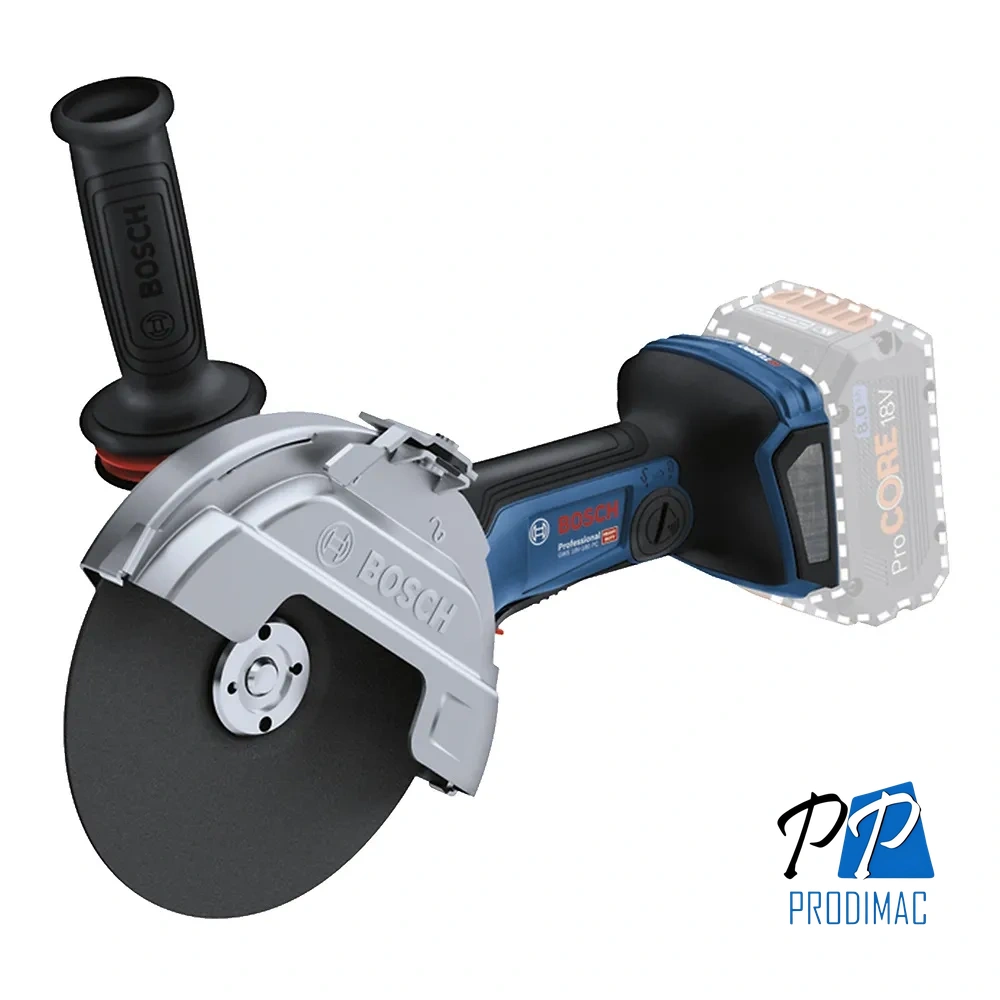 Amoladora Angular 7" 18V Brushless Baretool Bosch GWS 18V-180 PC 0601.9H6.EE1-000