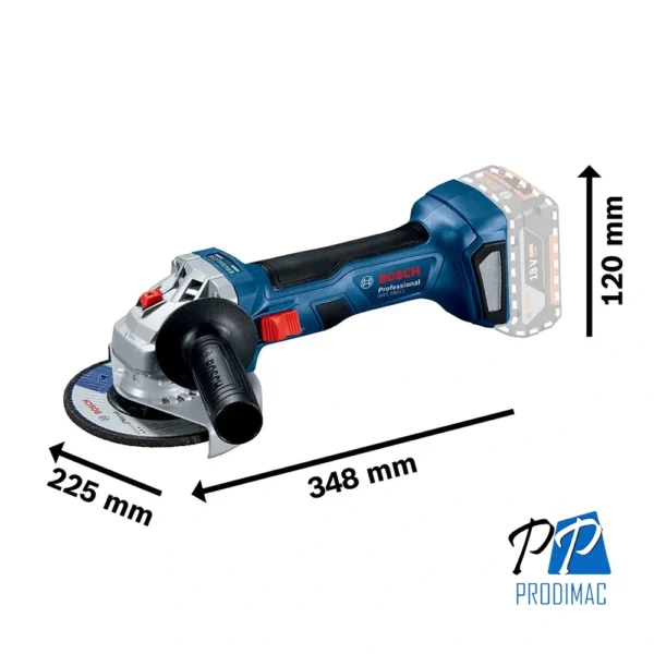 0601.9H9.0E0-000-3.webp Amoladora Angular 5" 18V Brushless Baretool Bosch GWS 180-LI 0601.9H9.0E0-000