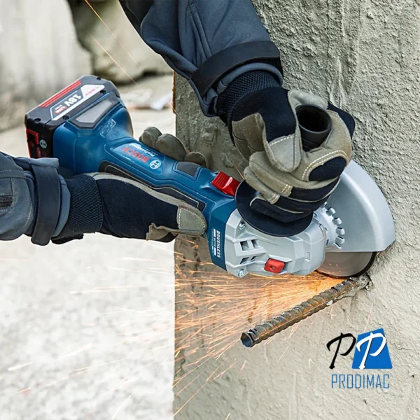 Taladro Percutor 1/2" GSB 185-LI + Amoladora Angular 5" GWS 180-LI + 2 Baterías 18V + Cargador Bosch 0601.9H9.0E4-000