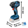 Taladro Percutor 1/2" GSB 185-LI + Atornillador de Impacto 1/4" Hex GDR 18V-200 Bosch 0601.9J2.1E0-000