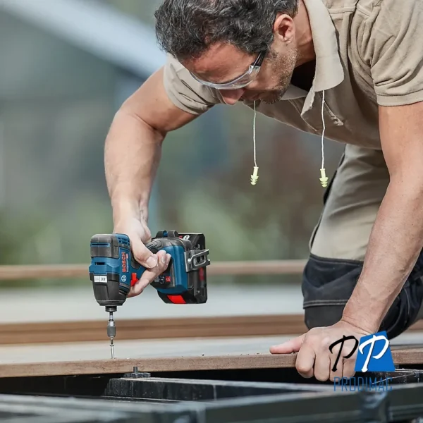 Taladro Percutor 1/2" GSB 185-LI + Atornillador de Impacto 1/4" Hex GDR 18V-200 Bosch 0601.9J2.1E0-000