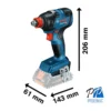 Llave de Impacto 1/2" 18V Brushless 200 Nm Baretool Bosch GDX 18V-200 0601.9J2.2E0-000
