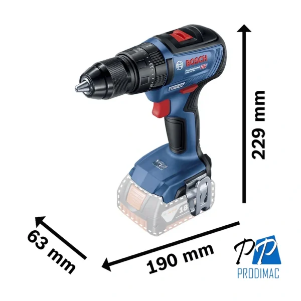 Taladro Percutor 1/2" GSB 18V-50 + Llave de Impacto 1/2" GDX 18V-200 18V Brushless Bosch 0601.9J2.2E1-000