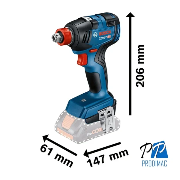 Taladro Percutor 1/2" GSB 18V-50 + Llave de Impacto 1/2" GDX 18V-200 18V Brushless Bosch 0601.9J2.2E1-000