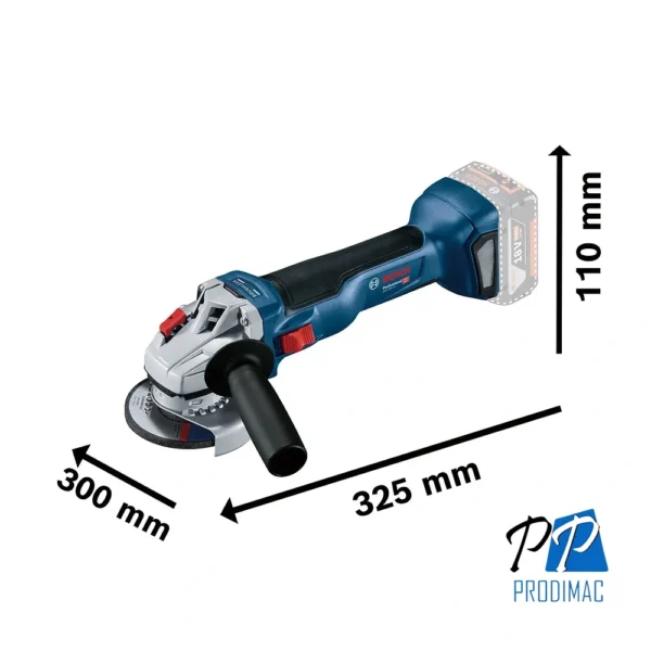 Amoladora Angular 5" 18V Brushless Baretool Bosch GWS 18V-10 0601.9J4.0E0-000