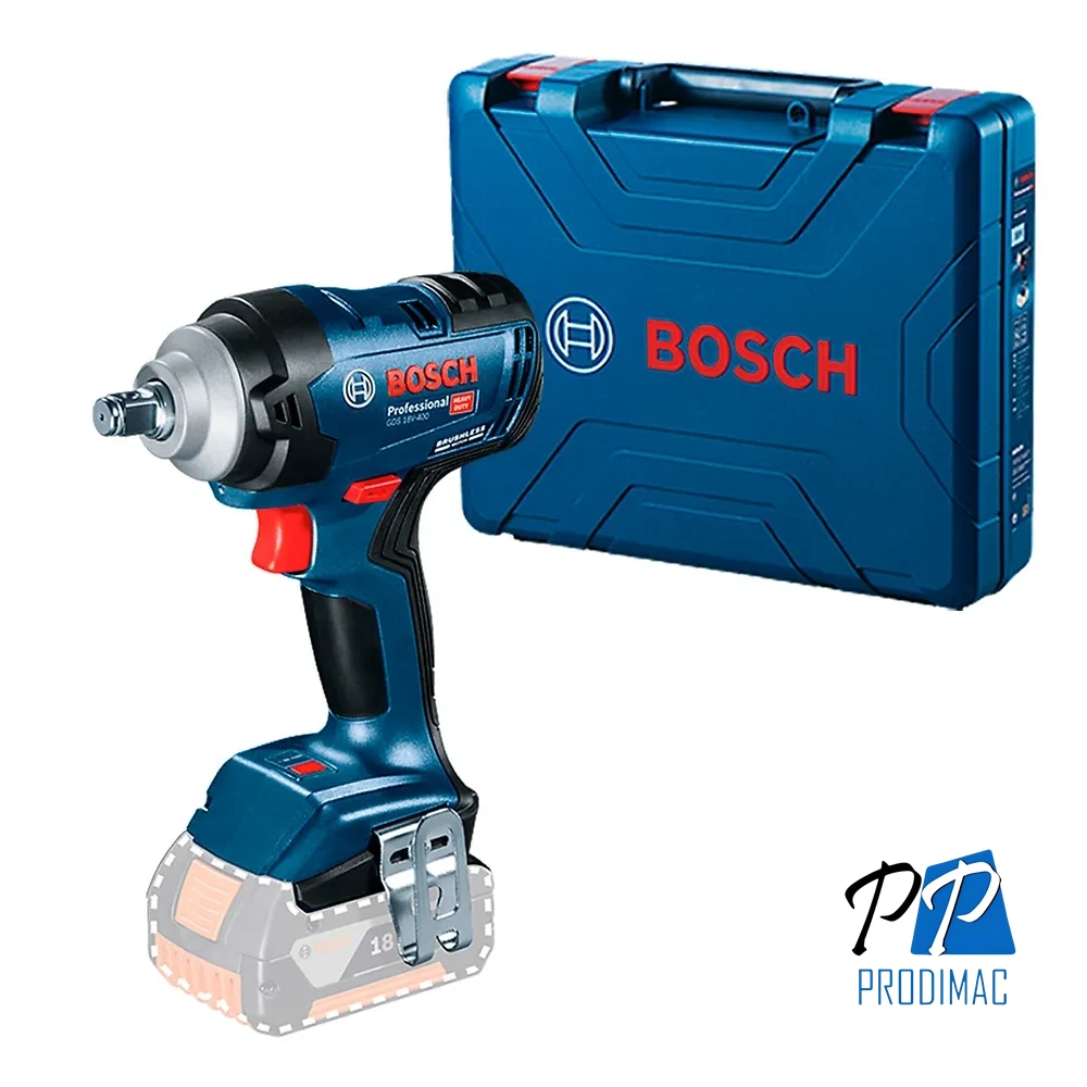 Llave de Impacto 1/2" 18V Brushless 400 Nm Baretool Bosch GDS 18V-400 0601.9K0.0E1-000