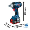 Llave de Impacto 1/2" 18V Brushless 400 Nm Baretool Bosch GDS 18V-400 0601.9K0.0E1-000