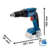 Atornillador para Drywall 1/4" Hex 18V Brushless 32 Nm Baretool Bosch GTB 185-LI 0601.9K7.0E1-000