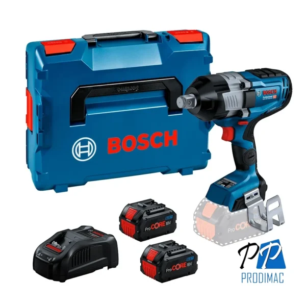 Llave de impacto GDS 18V-1600 HC + 2 BAT Litio de 8,0 Ah ProCORE18V 0601.9M1.0E1-000