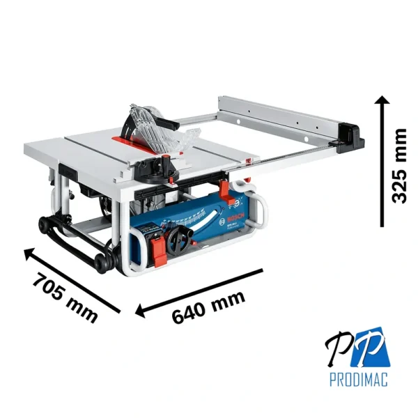 Sierra de Mesa 10" (254mm) 1800W Corte en 90° 79mm Bosch GTS 10 J Professional 0601.B30.5E0-000