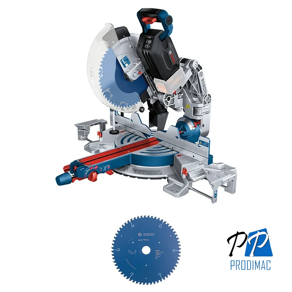 Sierra Ingleteadora 12" 18V 4000 Rpm Brushless Biturbo (Sin Baterias / Sin Cargador) Bosch GCM 18V-305 GDC 0601.B43.0K0-000