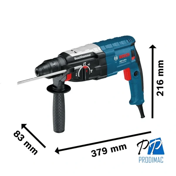 0611.267.3E0-000-4.webp Rotomartillo SDS Plus 850W 3.2J Bosch GBH 2-28 D 0611.267.3E0-000