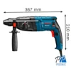 Rotomartillo SDS Plus 820W 2.7J + 5 Brocas Bosch GBH 2-24D 0611.2A0.2N1-000