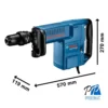 Martillo Demoledor GSH 11 E 1500W Professional Bosch 0611.316.8E0-000