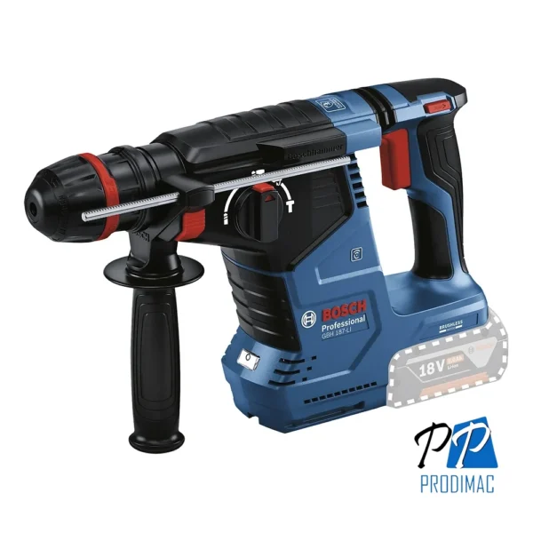 Rotomartillo SDS Plus/Cilindrico/Hexagonal 18V Brushless Baretool Bosch GBH 187-LI 0611.923.1E1-000