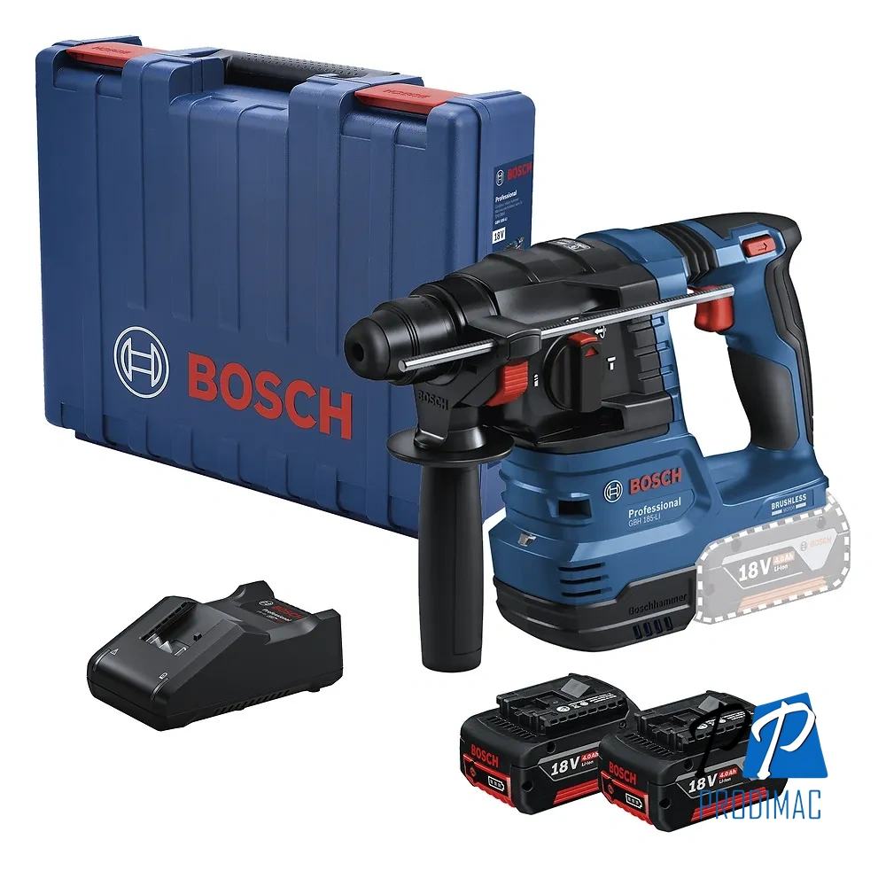Rotomartillo SDS Plus 18V Brushless Inc 2 Bat y Carg Bosch GBH 185-LI 0611.924.0E1-000
