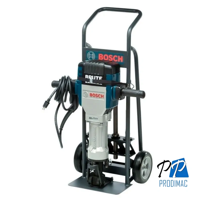 Martillo Demoledor Hexagonal 2000W 69J GSH 27 VC Professional + Carro Transporte Bosch 0615.A00.05L-000