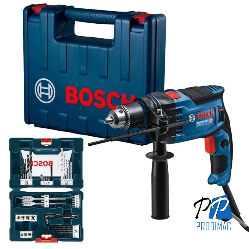 Taladro Percutor 1/2" 850W GSB 16 RE + Set Accs 41 pzs Bosch 0615.A00.0CJ-000