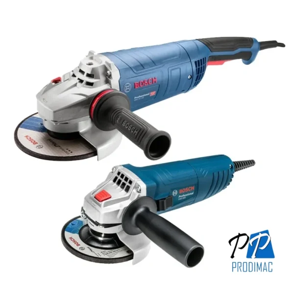 Amoladora Angular 7" 2500W GWS 25-180 + Amoladora Angular 4 1/2" 850W GWS 850 Bosch 0615.A00.1CB-000