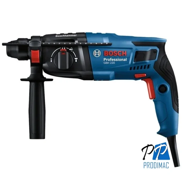 Rotomartillo SDS Plus 720W GBH 220 + Amoladora Angular 4 1/2" 710W GWS 700 Bosch 0615.A00.1LV-000