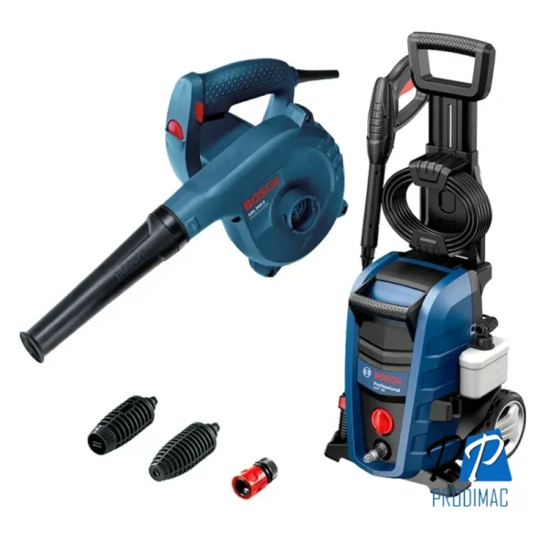 Hidrolavadora 1500W 1800 PSI GHP 180 + Soplador 800W GBL 800 E Bosch 0615.A00.2DP-000