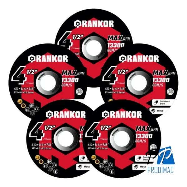 Disco Abrasivo Para Desbaste 115x6mm Rankor 100000048 25 Uni