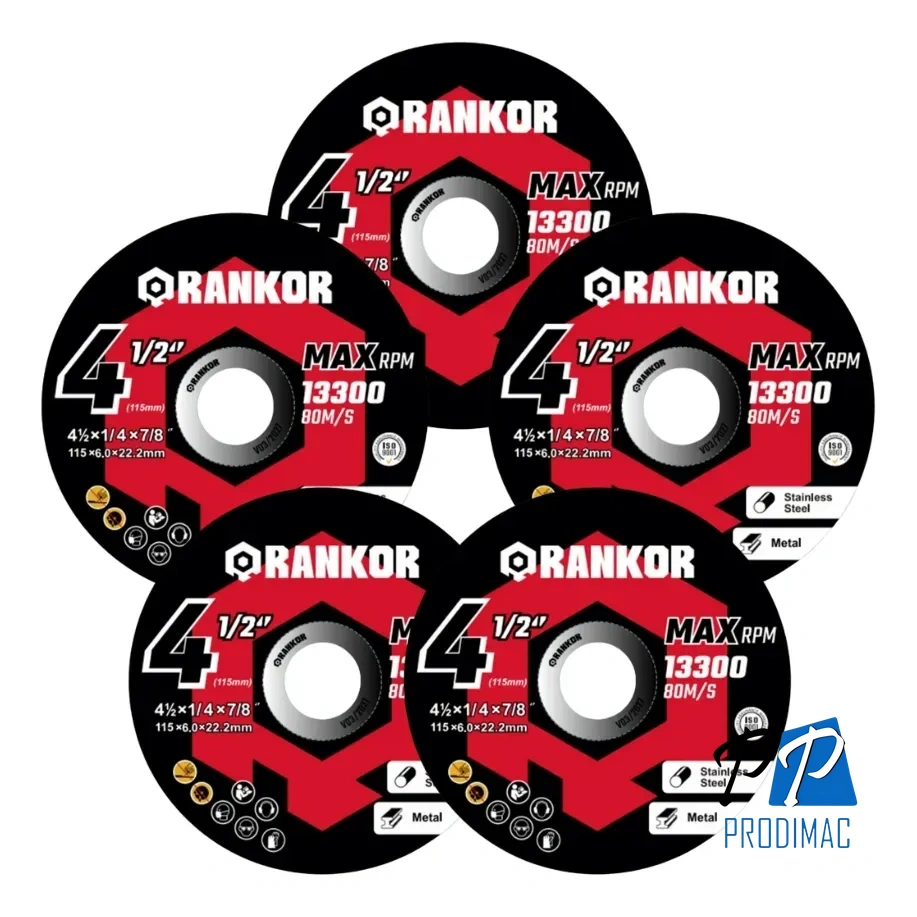 Disco Abrasivo Para Desbaste 115x6mm Rankor 100000048 25 Uni