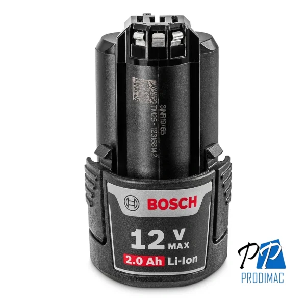 Bateria de Iones de Litio de 12 V Max 2, 0 Ah GBA 12V Max Bosch 1600.A00.21D-000