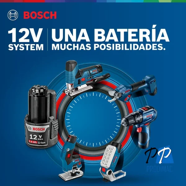 Bateria de Iones de Litio de 12 V Max 2, 0 Ah GBA 12V Max Bosch 1600.A00.21D-000