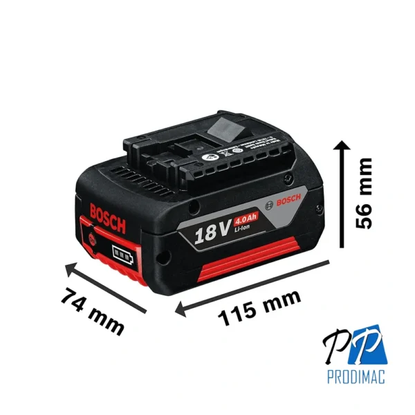 Kit Baterias + Cargador 18v 4.0 Amperios Bosch 1600.A01.5TC-000