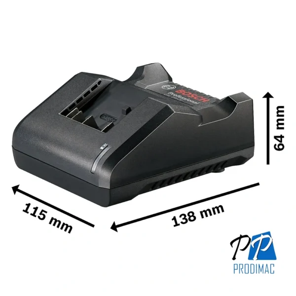 Cargador de Baterias Ion-Litio 18V BIVOLT Bosch GAL 18V-20 1600.A02.1LA-000