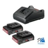 Starter Kit 2 Baterías Ion de Litio 18V 2.0 Ah + Cargador Bosch 1600.A02.RN1-000