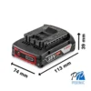 Baterias de Iones de Litio de 18 V GBA 18V 2,0 Ah 1600.Z00.036-000