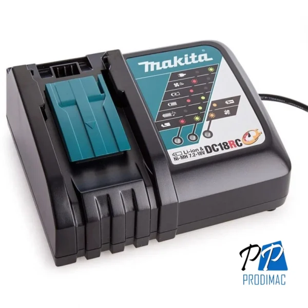 Set Batería 3.0Ah (BL1830B) + Cargador Rápido (DC18RC) LXT 18V Makita 191A24-4